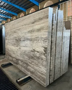 ألواح ترافرتين فضي